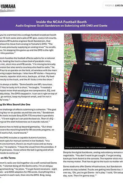 yamaha雅马哈Case Study - DM3 - Scott Sandstrom